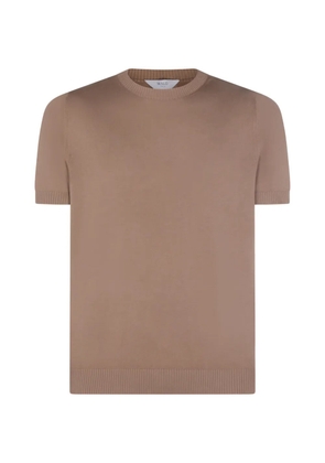 Malo knitted T-shirt - Brown