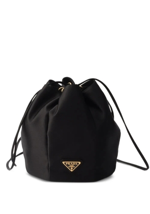 Prada mini satin bucket bag - Black