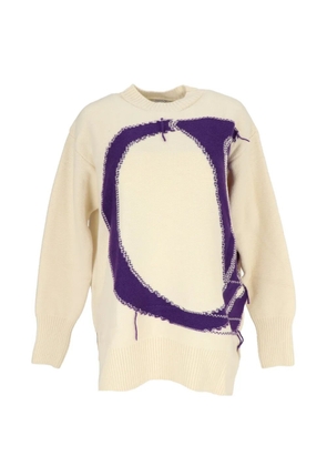 Off-White crewneck graphic top - Neutrals