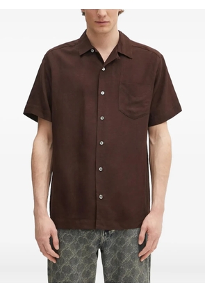 A.P.C. short-sleeve pocket shirt - Brown