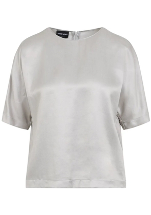 Giorgio Armani satin blouse - Grey