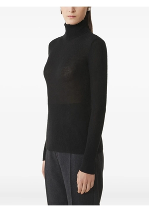 Lanvin ribbed turtleneck sweater - Black