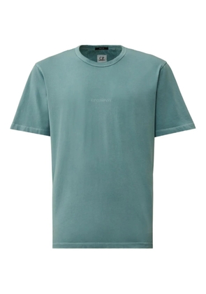 C.P. Company logo-embroidered cotton T-shirt - Blue