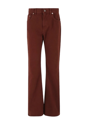 Gabriela Hearst rivet-detail bootcut jeans - Brown