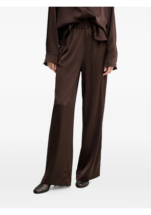 Gestuz elasticated-waistband trousers - Brown