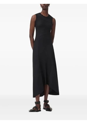 AllSaints Gia asymmetric midi dress - Black