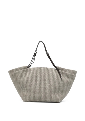 Brunello Cucinelli woven tote bag - Green