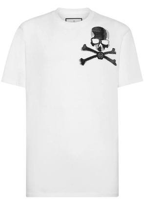 Philipp Plein skull-print cotton T-shirt - White