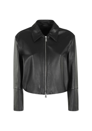 DONDUP zip-up leather jacket - Black