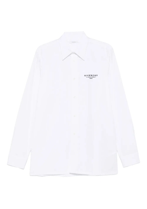 Givenchy logo-embroidered cotton shirt - White
