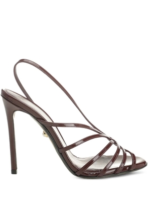 Alevì 110mm Star slingback sandals - Brown
