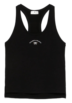 Elisabetta Franchi logo-print tank top - Black