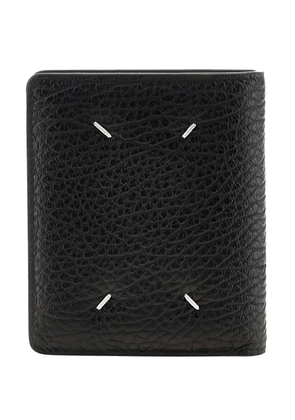Maison Margiela grained-leather bi-fold wallet - Black