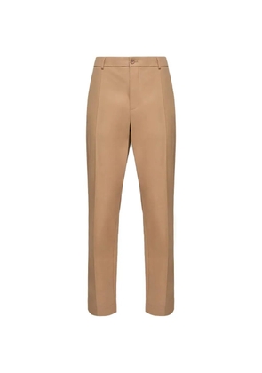 Moncler pressed-crease tailored trousers - Brown