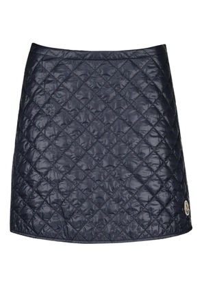 Moncler quilted mini skirt - Blue