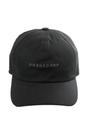 Rick Owens logo baseball cap hat - Black