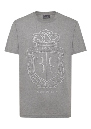 Billionaire Crest round-neck T-shirt - Grey