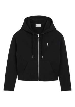 AMI Paris Ami De Coeur zipped hoodie - Black
