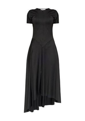 Victoria Beckham asymmetric-hem midi dress - Black