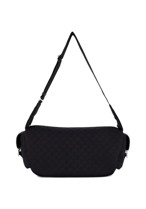 Gucci buckle pattern shoulder bag - Black