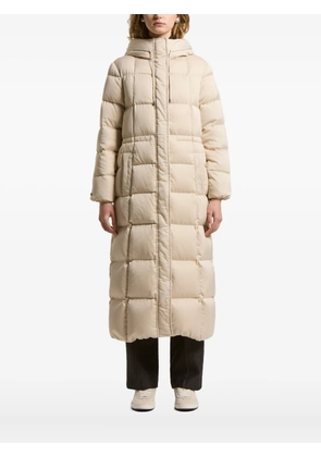 Peserico hooded quilted down coat - Neutrals