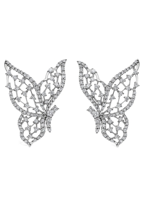 LEO PIZZO 18K white gold Light Wings diamond earrings - Silver