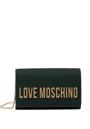 Love Moschino chain-strap cross-body bag - Green