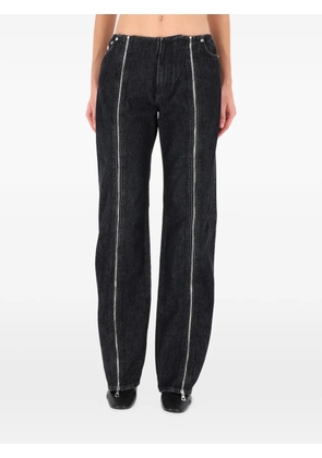 Jean Paul Gaultier zipped cotton jeans - Black