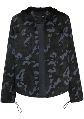Alchemy camouflage-print hooded shirt - Blue