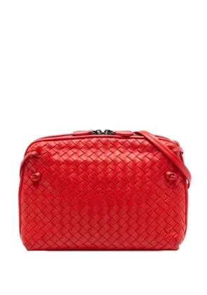 Bottega Veneta Pre-Owned 2012-2025 Nappa Intrecciato Nodini crossbody bag - Red
