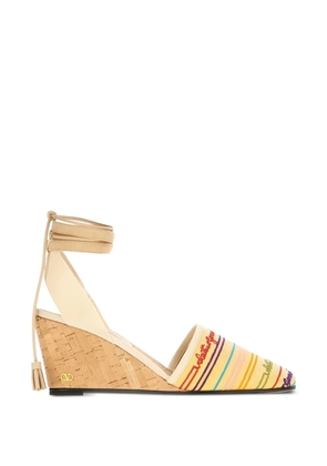 Valentino Garavani multicolour striped espadrilles - Neutrals