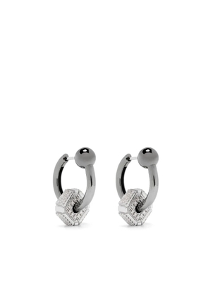 EÉRA 18kt gold mini hoop earrings - Silver