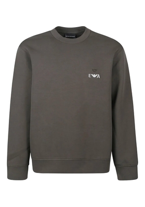 Emporio Armani eagle-logo sweatshirt - Black