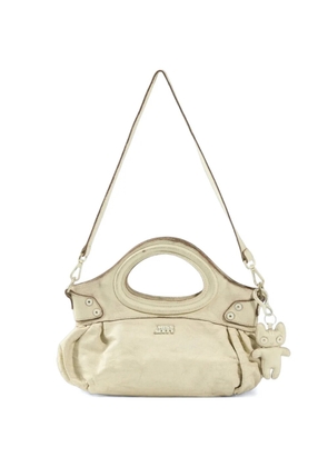 Miss Sixty distressed leather tote bag - Neutrals