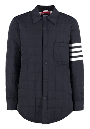 Thom Browne 4-Bar stripe padded shirt jacket - Blue