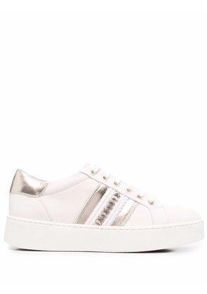 Geox Skyely leather trainers - Neutrals