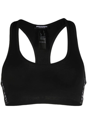 DSQUARED2 logo-print sports-bra - Black