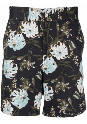 ERDEM floral-print chino shorts - Black