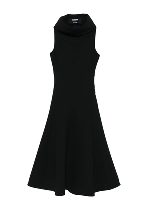 Jacquemus cowl-neck sleeveless midi dress - Black