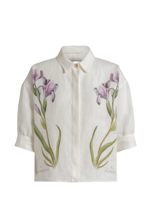 Alberta Ferretti floral-print shirts - White