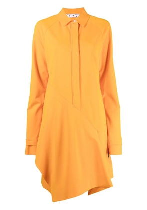 Off-White panelled shirt dress - Yellow