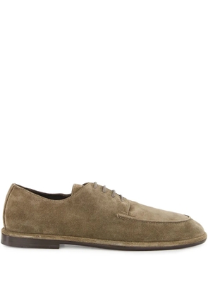 Ferragamo suede derby shoes - Brown