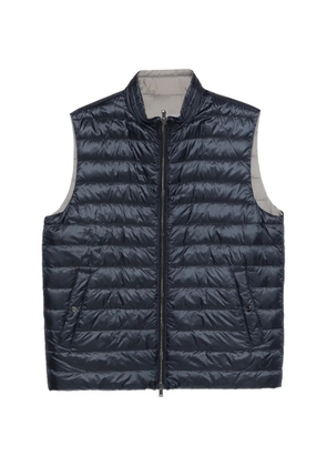 Herno zip-fastening quilted gilet - Blue