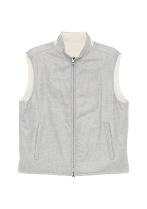 N.Peal reversible zipped vest - Grey