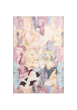 LEMAIRE watercolour-print pareo - Neutrals