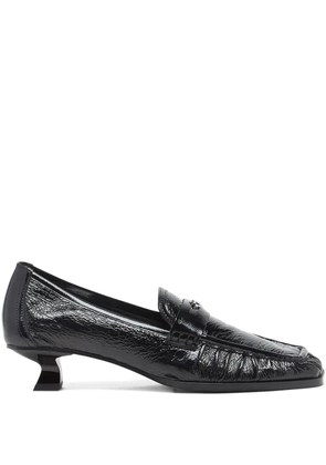 Diesel D-Amber logo heeled pumps - Black