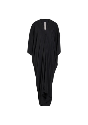Rick Owens V-neck draped maxi dress - Black