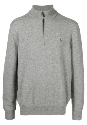 Polo Ralph Lauren logo-embroidered knitted jumper - Grey