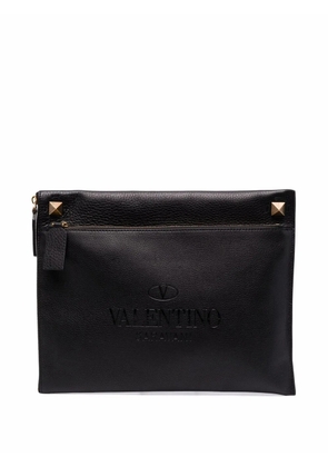 Valentino Garavani Rockstud-embellished clutch bag - Black
