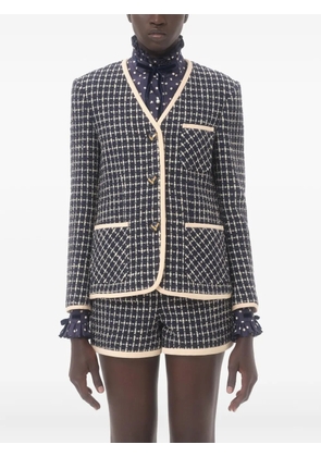 Valentino Garavani bouclé blazer - Blue